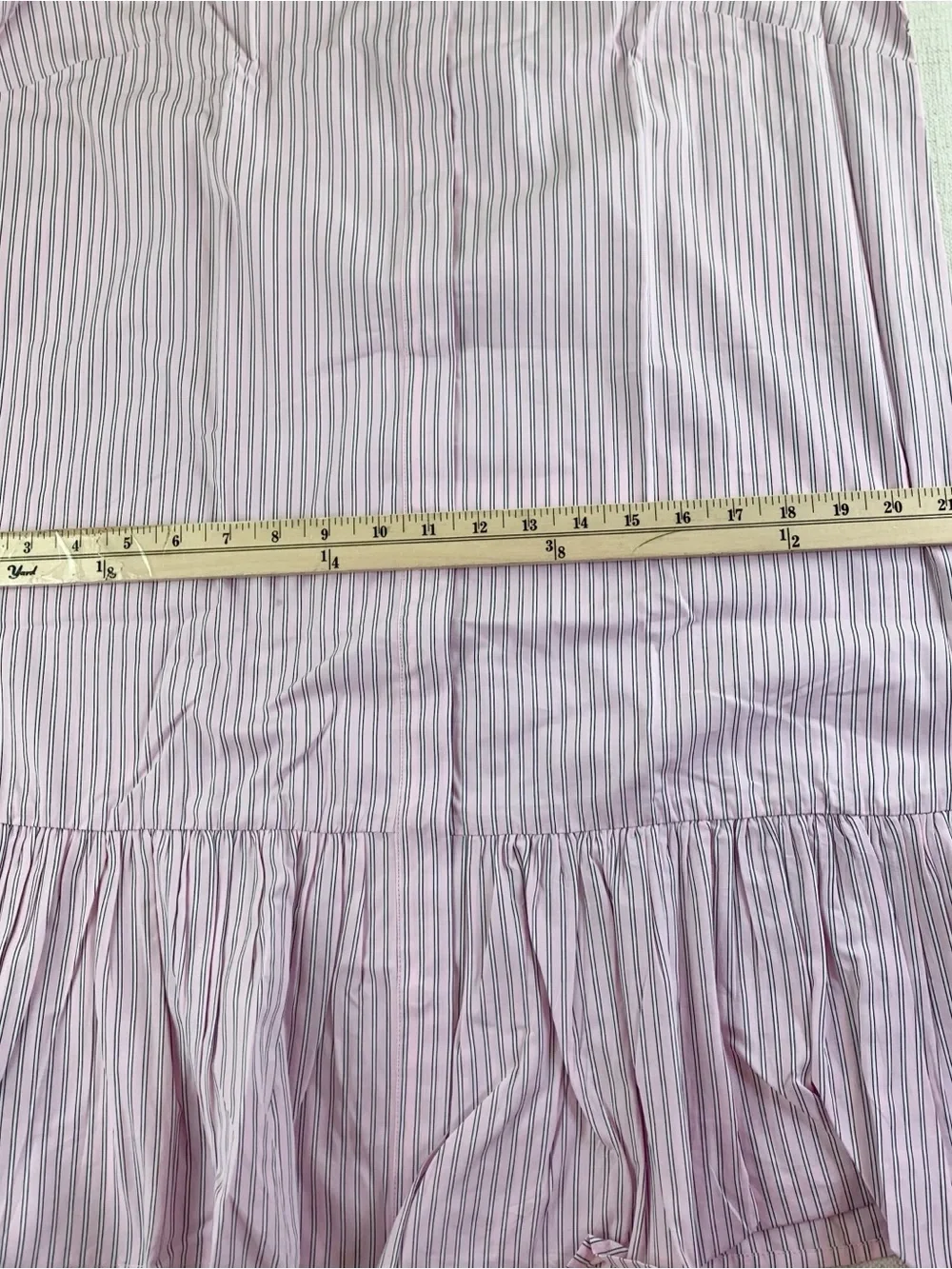 J crew women's 8 Tiered shirt-dress in striped cotton poplin long sleeve belted